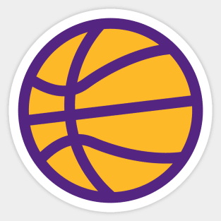 Rep your team! Simple Basketball Design In Your Team's Colors! Sticker